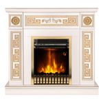 Casa si Gradina - Termice - Sobe, Seminee si accesorii - Seminee - Semineu electric Versailles gold & Gala gold, Art Flame, 1020x1100x300 mm, 2000W - Infinity.ro