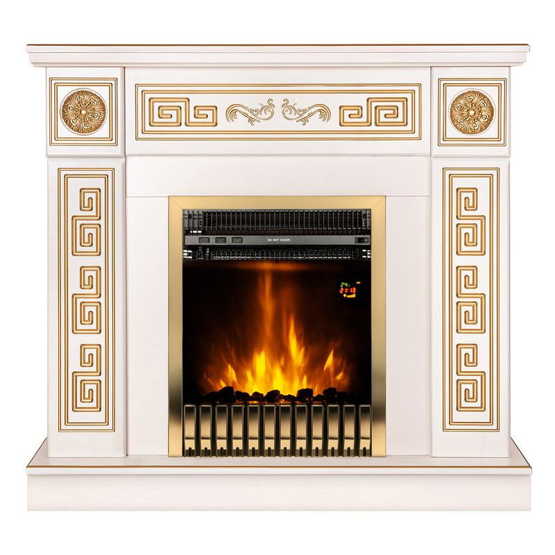 Casa si Gradina - Termice - Sobe, Seminee si accesorii - Seminee - Semineu electric Versailles gold & Gala gold, Art Flame, 1020x1100x300 mm, 2000W - Infinity.ro