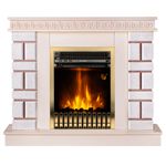 Casa si Gradina - Termice - Sobe, Seminee si accesorii - Seminee - Semineu electric Nazary mini & Gala gold, Art Flame, 874x1080x245 mm, 2000W - Infinity.ro