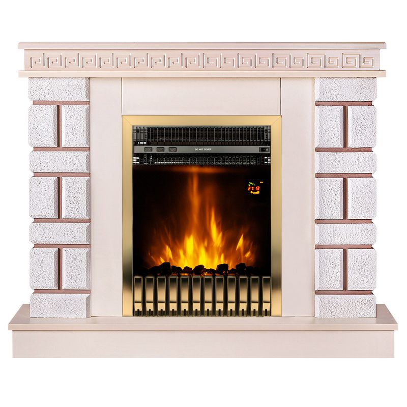 Casa si Gradina - Termice - Sobe, Seminee si accesorii - Seminee - Semineu electric Nazary mini & Gala gold, Art Flame, 874x1080x245 mm, 2000W - Infinity.ro