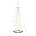 Casa si Gradina - Decoratiuni - Decoratiuni de sezon - Brad de Craciun LED cu suport Alb cald 160 x 160 x 500 cm Metal - Infinity.ro