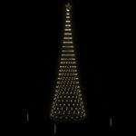 Casa si Gradina - Decoratiuni - Decoratiuni de sezon - Brad de Craciun LED cu suport Alb cald 160 x 160 x 500 cm Metal - Infinity.ro