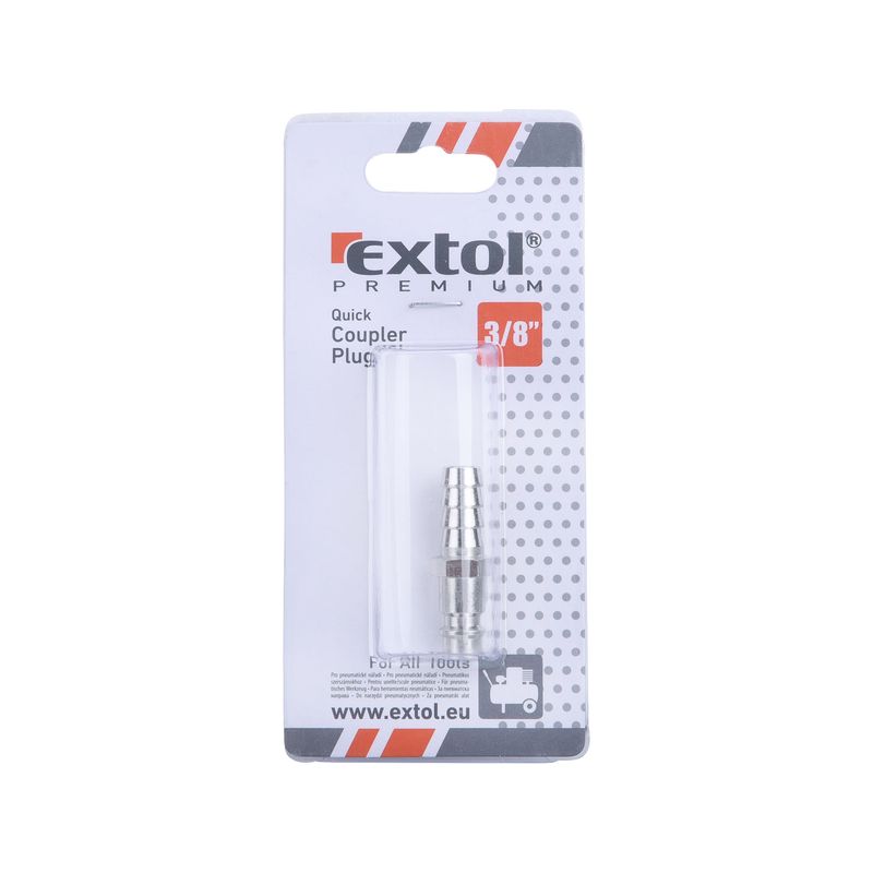 Casa si Gradina - Electrice - Echipamente electrice - Accesorii compresoare - Quick coupler plug for hose, EXTOL PREMIUM, 8865129, 3/8" - Infinity.ro