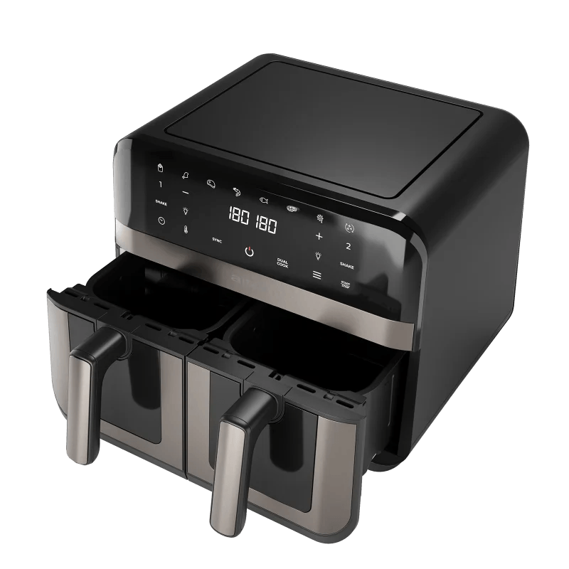 Electronice si Electrocasnice - Electrocasnice bucatarie - Aparate de gatit & desert - Friteuze - Friteuza Aiwa AFR-9000, 2400W, 9 litri, 8 programe, 80°C - 200°C, 60 minute, Defrost si autocuratare - Infinity.ro