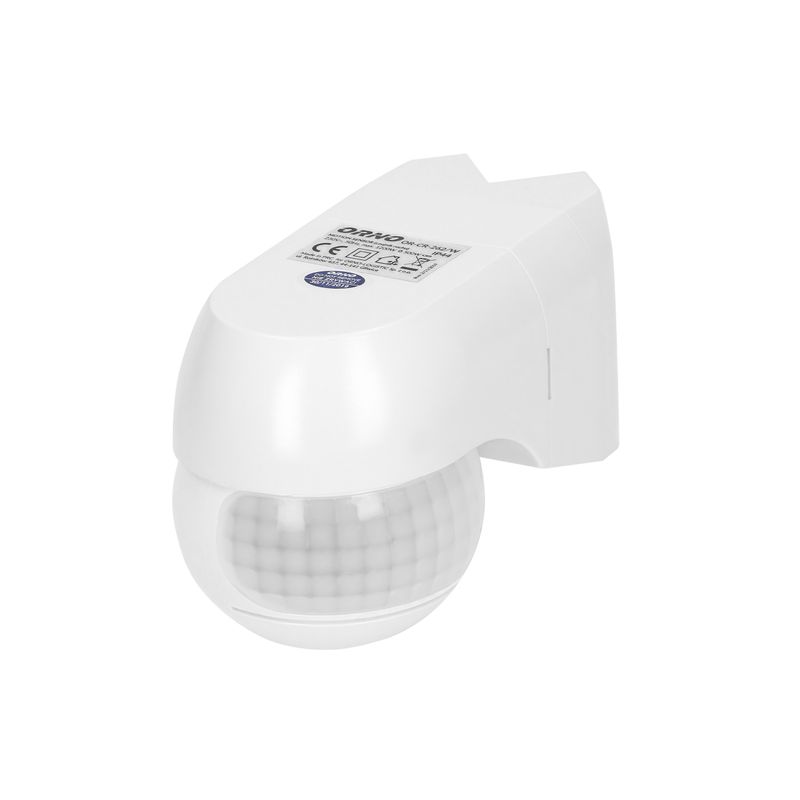 Casa si Gradina - Corpuri si surse de iluminat - Accesorii corpuri de iluminat - Senzor de miscare ORNO OR-CR-262/W, unghi detectie 220°, 1200W, IP44, reglarea intensitatii luminii, reglabil vertical s - Infinity.ro