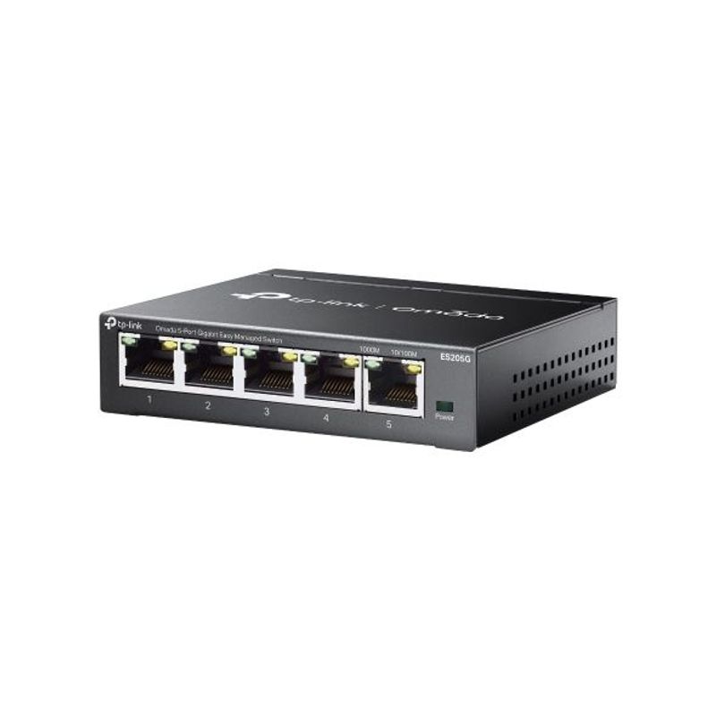 PC, gaming si accesorii - Retelistica - Switch-uri - Switch-uri cu management - Switch TP-Link Omada ES205G Managed Gigabit Ethernet (10/100/1000) Black - Infinity.ro