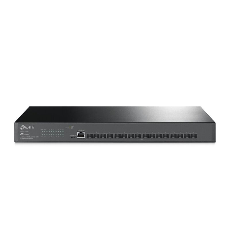 PC, gaming si accesorii - Retelistica - Switch-uri - Switch-uri cu management - Comutator TP-Link TL-SX3008F, JetStream 16 porturi 10GE SFP+ L2+ gestionat, 16× 10GE SFP+ sloturi, 1× RJ45 C - Infinity.ro