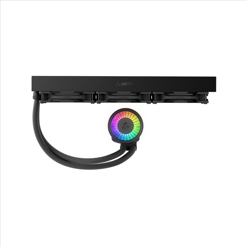 PC, gaming si accesorii - Componente PC - Coolere si Ventilatoare PC - Coolere Procesor - Cooler Arctic skt. LGA1851, LGA 1700, AM4, AM5, racire cu lichid, 3 x 140mm P14 Pro ARGB, 800 – 2800 RPM, ARGB, negru - Infinity.ro