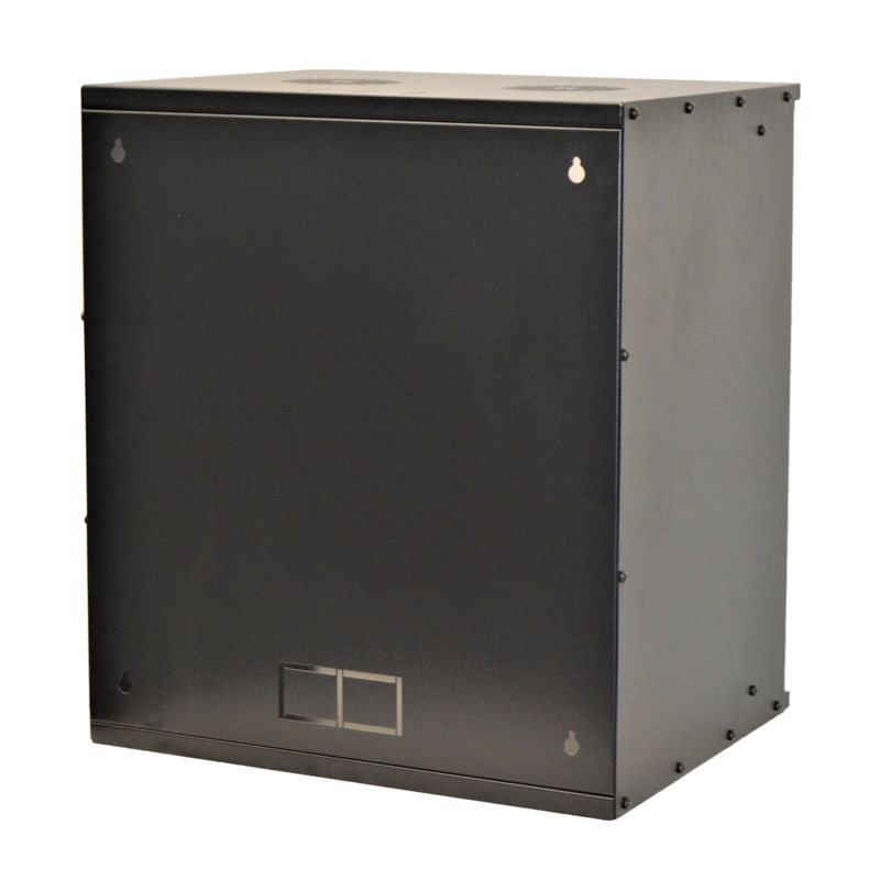 PC, gaming si accesorii - Servere - Cabinete metalice - Cabinet 19″ spacer 12u fixare pe perete flatpack (dezasamblat) black 582 (h) x 515 (w) x 400 (d) mm - Infinity.ro