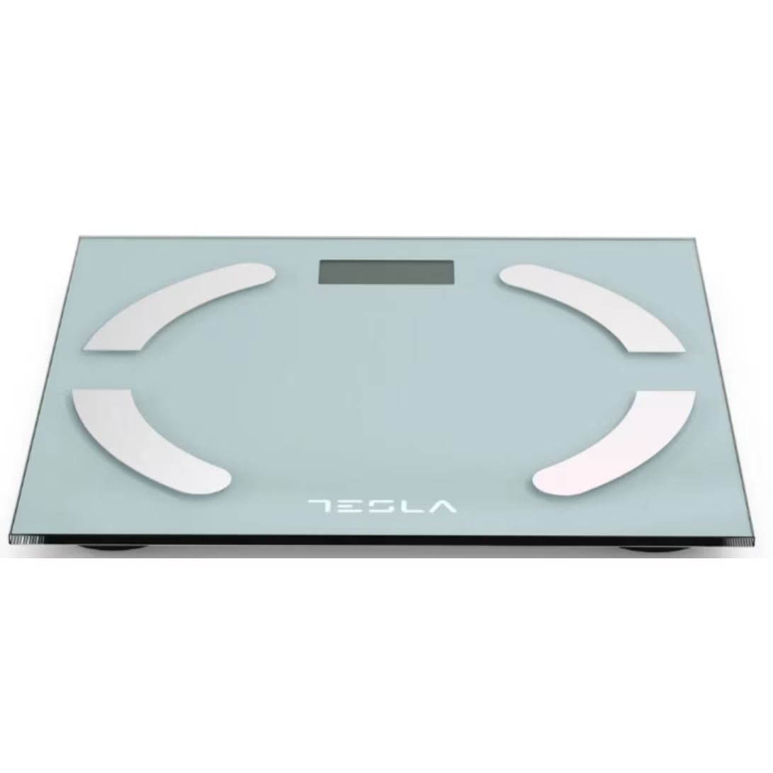 Cantar corporal de diagnostic Tesla BS301WX, 180kg masurare masa musculara, nivel grasime, nivel de apa din corp, Alb