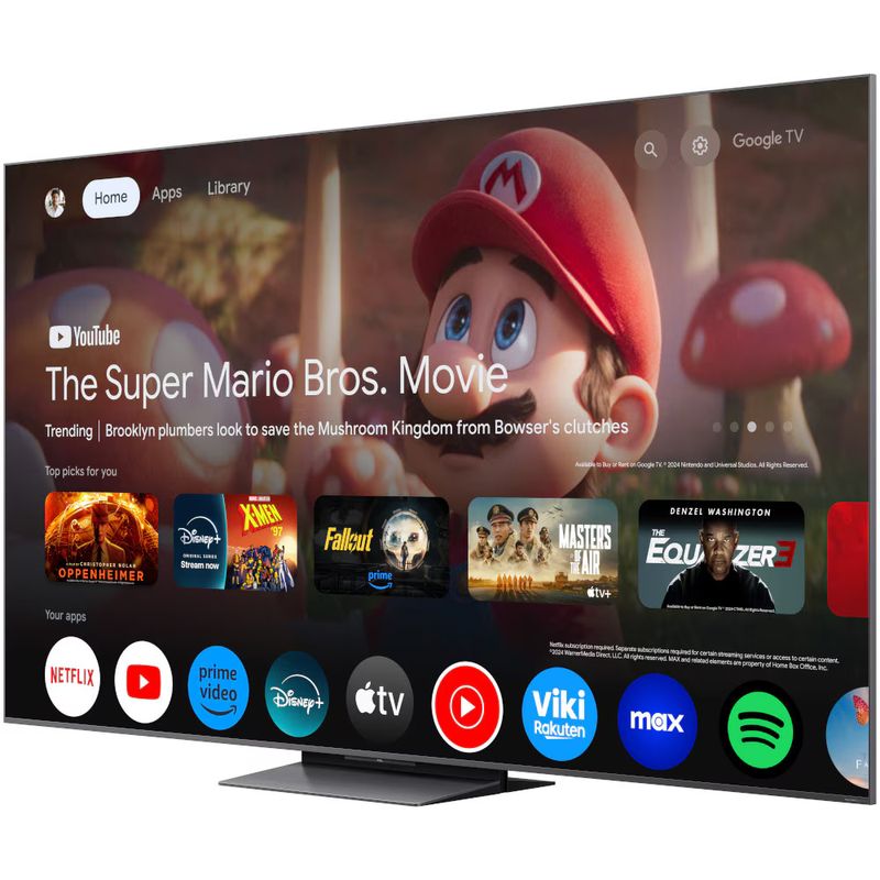 TV, Audio-Video si Foto - Televizoare - Televizor Mini LED TCL 65Q8C, 164 cm, Google TV, Ultra HD 4K, Clasa D - Infinity.ro