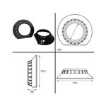 Auto si Moto - Electrice auto - Iluminare si semnalizare - Becuri auto - Set 2 ornamente pentru Lupe Bixenon Z111-Black - Infinity.ro