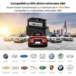 Auto si Moto - Electronice auto - Navigatii GPS - Mini GPS Tracker Auto OBD 4G Negru – Urmarire in Timp Real, Istoric Traseu, Alerte Viteza si Zona, Instalare Rapida - Infinity.ro