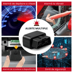 Auto si Moto - Electronice auto - Navigatii GPS - Mini GPS Tracker Auto OBD 4G Negru – Urmarire in Timp Real, Istoric Traseu, Alerte Viteza si Zona, Instalare Rapida - Infinity.ro
