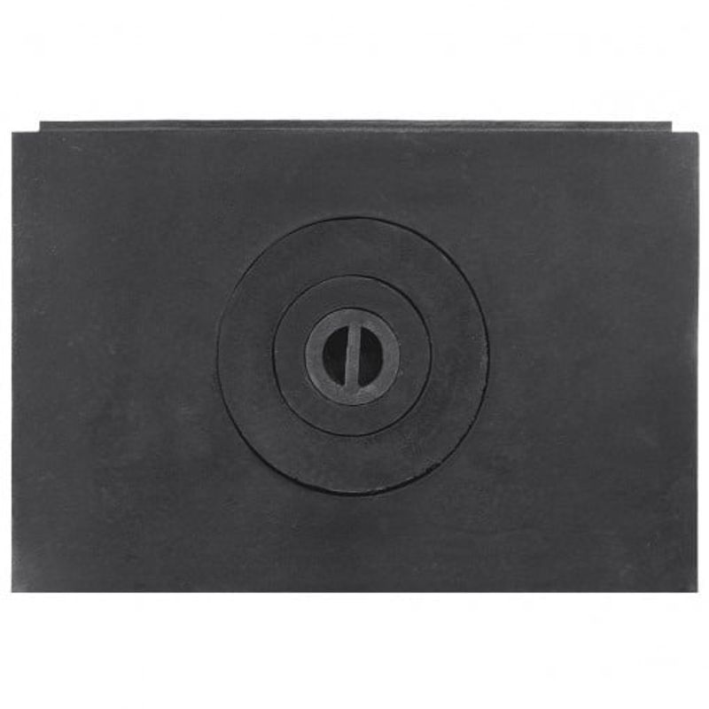 Casa si Gradina - Termice - Sobe, Seminee si accesorii - Accesorii seminee si sobe - Set Recuperator caldura email, tip radiator maro, ø 120 mm + Plita din Fonta pentru Sobe 315x475mm, 1 Ochi, Evotools - Infinity.ro