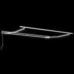 Casa si Gradina - Gradina si terasa - Umbrele si pavilioane - Pavilioane - Cortina Retractabila Gri deschis 300 x 250 cm Stofa si Metal - Infinity.ro