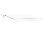 Casa si Gradina - Gradina si terasa - Umbrele si pavilioane - Pavilioane - Cortina Retractabila Alb 300 x 250 cm Stofa si Metal - Infinity.ro