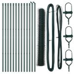 Casa si Gradina - Gradina si terasa - Garduri, panouri si accesorii - Ingradire cu stalpi Verde 1.4 x 25 m otel acoperit cu PVC - Infinity.ro