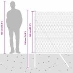 Casa si Gradina - Gradina si terasa - Garduri, panouri si accesorii - Ingradire cu stalpi Verde 1.4 x 25 m otel acoperit cu PVC - Infinity.ro