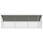 Petshop - Accesorii petshop - Culcusuri si custi - Custi interior si exterior - Cusca pentru pui Argintiu 600 x 200 x 198.5 cm Otel Galvanizat - Infinity.ro
