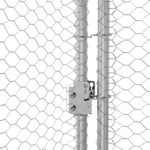 Petshop - Accesorii petshop - Culcusuri si custi - Custi interior si exterior - Cusca pentru pui Argintiu 600 x 200 x 198.5 cm Otel Galvanizat - Infinity.ro