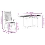 Casa si Gradina - Gradina si terasa - Mobilier exterior - Mese gradina - Set de masa pentru gradina 7 pcs Maro lemn masiv de acacia - Infinity.ro