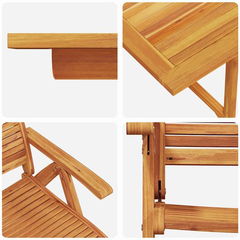 Casa si Gradina - Gradina si terasa - Mobilier exterior - Mese gradina - Set de masa pentru gradina 9 pcs Maro lemn masiv de acacia - Infinity.ro