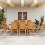 Casa si Gradina - Gradina si terasa - Mobilier exterior - Mese gradina - Set de masa pentru gradina 9 pcs Maro lemn masiv de acacia - Infinity.ro