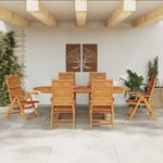 Casa si Gradina - Gradina si terasa - Mobilier exterior - Mese gradina - Set de masa pentru gradina 7 pcs Maro lemn masiv de acacia - Infinity.ro