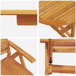 Casa si Gradina - Gradina si terasa - Mobilier exterior - Mese gradina - Set de masa pentru gradina 7 pcs Maro lemn masiv de acacia - Infinity.ro
