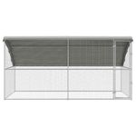 Petshop - Accesorii petshop - Culcusuri si custi - Custi interior si exterior - Cusca pentru pui Argintiu 400 x 200 x 198.5 cm Otel Galvanizat - Infinity.ro