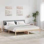 Casa si Gradina - Mobilier - Paturi si accesorii - Paturi - Cadru de pat Maro si gri deschis 180 x 200 cm Lemn masiv de pin - Infinity.ro