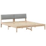 Casa si Gradina - Mobilier - Paturi si accesorii - Paturi - Cadru de pat Maro si gri deschis 180 x 200 cm Lemn masiv de pin - Infinity.ro