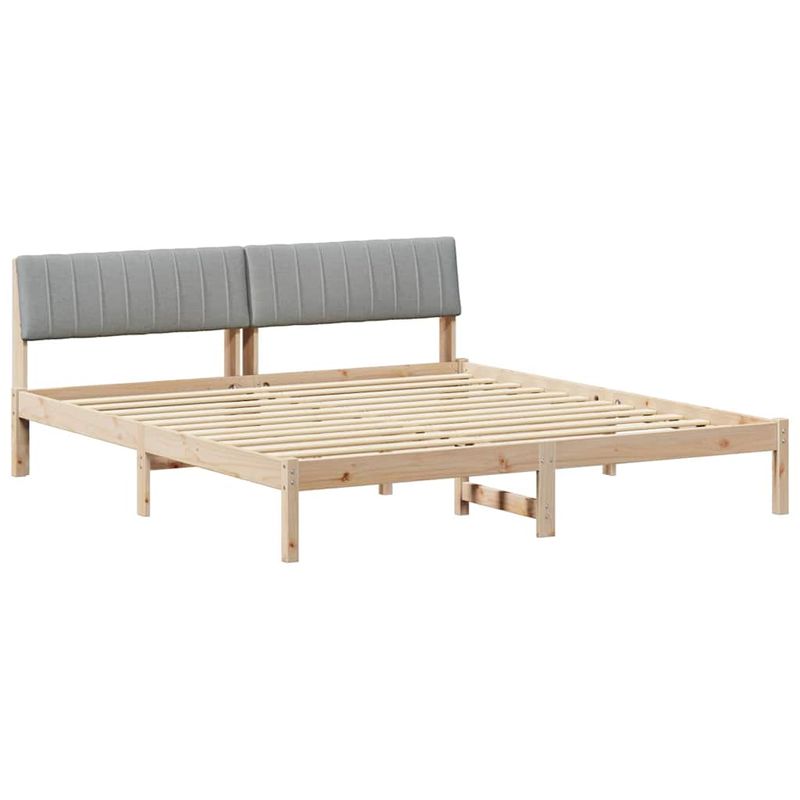Casa si Gradina - Mobilier - Paturi si accesorii - Paturi - Cadru de pat Maro si gri deschis 180 x 200 cm Lemn masiv de pin - Infinity.ro