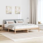 Casa si Gradina - Mobilier - Paturi si accesorii - Paturi - Cadru de pat Maro si gri deschis 180 x 200 cm Lemn masiv de pin - Infinity.ro