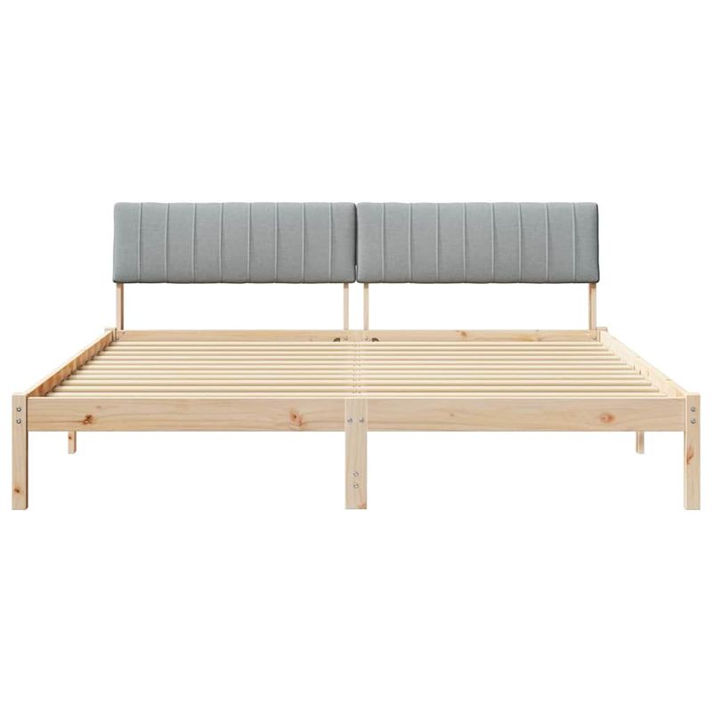 Casa si Gradina - Mobilier - Paturi si accesorii - Paturi - Cadru de pat Maro si gri deschis 180 x 200 cm Lemn masiv de pin - Infinity.ro