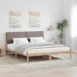 Casa si Gradina - Mobilier - Paturi si accesorii - Paturi - Cadru de pat Maroniu si taupe 180 x 200 cm Lemn masiv de pin - Infinity.ro