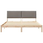 Casa si Gradina - Mobilier - Paturi si accesorii - Paturi - Cadru de pat Maroniu si taupe 180 x 200 cm Lemn masiv de pin - Infinity.ro