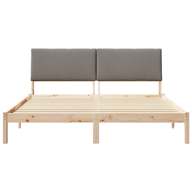 Casa si Gradina - Mobilier - Paturi si accesorii - Paturi - Cadru de pat Maroniu si taupe 180 x 200 cm Lemn masiv de pin - Infinity.ro