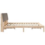 Casa si Gradina - Mobilier - Paturi si accesorii - Paturi - Cadru de pat Maroniu si taupe 180 x 200 cm Lemn masiv de pin - Infinity.ro