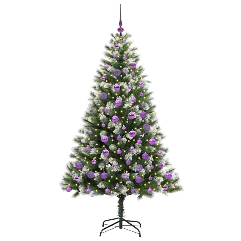 Casa si Gradina - Decoratiuni - Decoratiuni de sezon - Brad de Craciun artificial cu articulatii si zapada inghetata - Infinity.ro