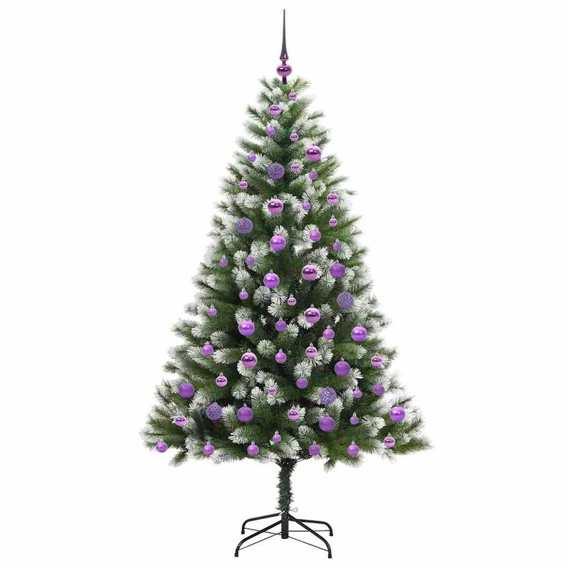 Casa si Gradina - Decoratiuni - Decoratiuni de sezon - Brad de Craciun artificial cu articulatii si zapada inghetata - Infinity.ro