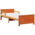 Casa si Gradina - Mobilier - Paturi si accesorii - Paturi - Cadru de pat cu saltea cu headboard Maro ceruit 80 x 200 cm - Infinity.ro