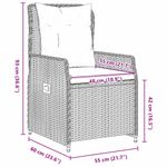 Casa si Gradina - Gradina si terasa - Mobilier exterior - Scaune si sezlonguri gradina - Set de masa pentru gradina 7 pcs Gri poliratan - Infinity.ro