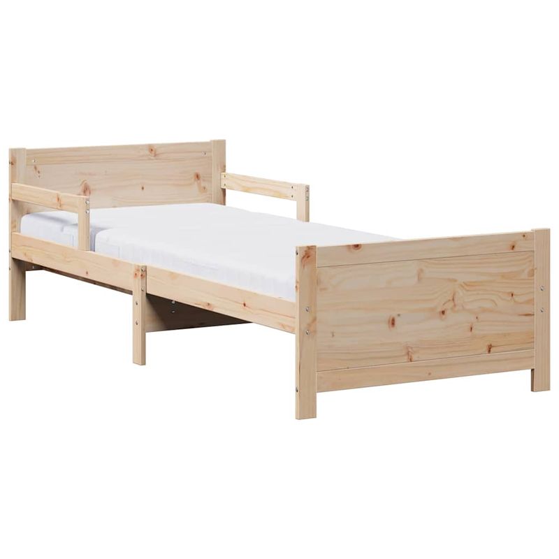 Casa si Gradina - Mobilier - Paturi si accesorii - Paturi - Cadru de pat cu saltea cu headboard Maro 80 x 200 cm - Infinity.ro