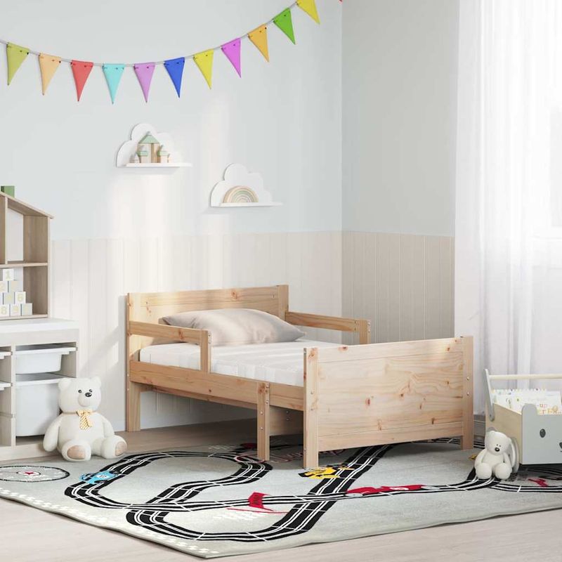 Casa si Gradina - Mobilier - Paturi si accesorii - Paturi - Cadru de pat cu saltea cu headboard Maro 80 x 200 cm - Infinity.ro