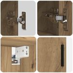 Casa si Gradina - Mobilier - Mobilier baie - Corpuri baie - Set de mobilier pentru baie Pe perete 2 pcs stejar artizanal - Infinity.ro