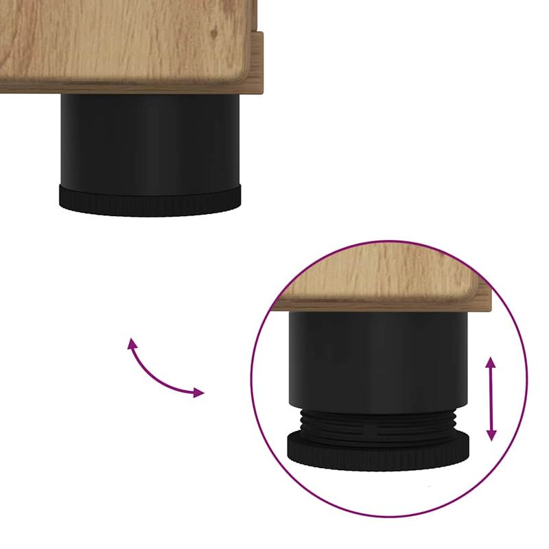 Casa si Gradina - Mobilier - Mobilier baie - Corpuri baie - Set de mobilier pentru baie Pe perete 2 pcs stejar artizanal - Infinity.ro