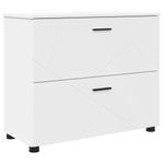 Casa si Gradina - Mobilier - Seturi de mobilier - Seturi baie - Set de mobilier pentru baie cu raft 2 pcs Alb 76.5 x 35 x 64 cm - Infinity.ro
