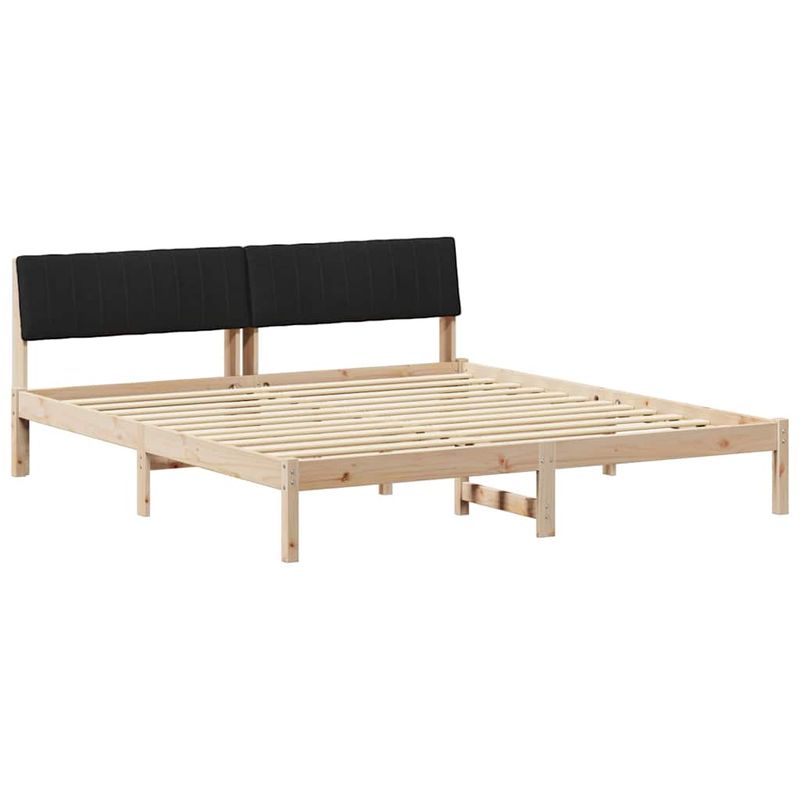 Casa si Gradina - Mobilier - Paturi si accesorii - Paturi - Cadru de pat Maro si negru 180 x 200 cm Lemn masiv de pin - Infinity.ro